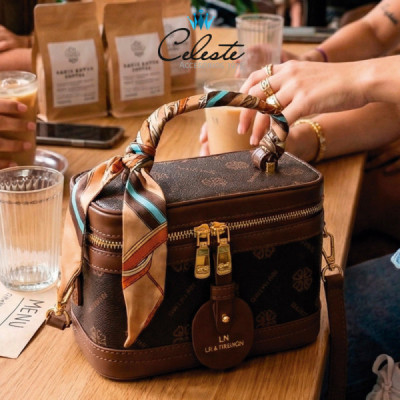 CB961 - BOLSO BAUL CAFÉ,...