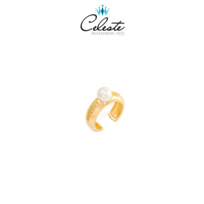 Z3416 - EARCUFF PERLA Y...