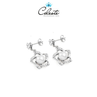 Z2538 - ARETE FLOR DE PERLA...