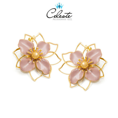 Z4637 - ARETE FLOR LILA,...