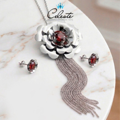 J2080 - JUEGO ACERO FLOR...