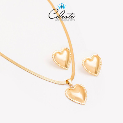 J2146 - JUEGO ACERO CORAZON...