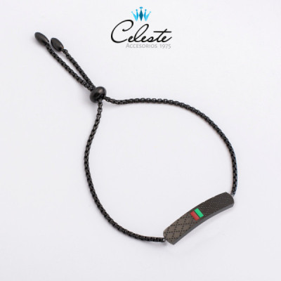 P285 - PULSERA ACERO NEGRO...