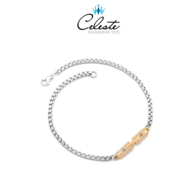 P610 - PULSERA ACERO PLACA...
