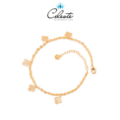 P1420 -  TOBILLERA FLORES...