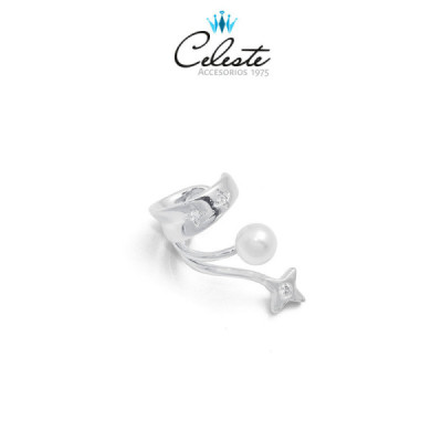 Z4614 - EARCUFF PERLAS, RODIO