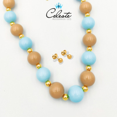 J1679 - JUEGO COLLAR BOLAS...