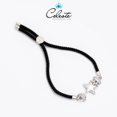 P644 - PULSERA CORDON NEGRO...