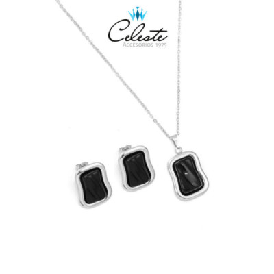 J1827 - JUEGO ACERO PLACA Y...