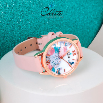W451 - RELOJ PULSO ROSADO...