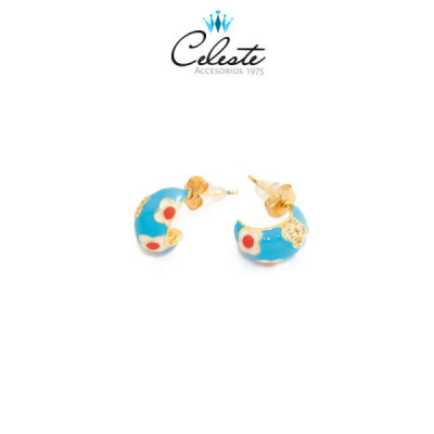 Z3252 - ARETICO AZUL FLORES...