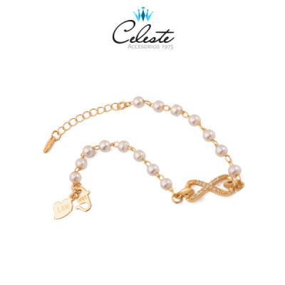 P946 - PULSERA PERLAS DIJE...