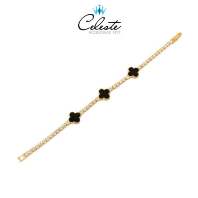 P1898 - PULSERA ZIRCONES Y...