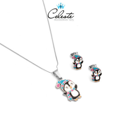 J1235 -  JUEGO ACERO PINGÜINO