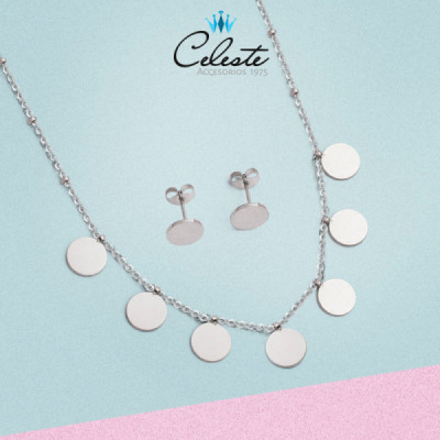 J742 - JUEGO ACERO CIRCULOS...