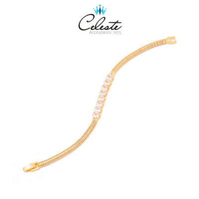 P1208 - PULSERA 8 ZIRCONES,...