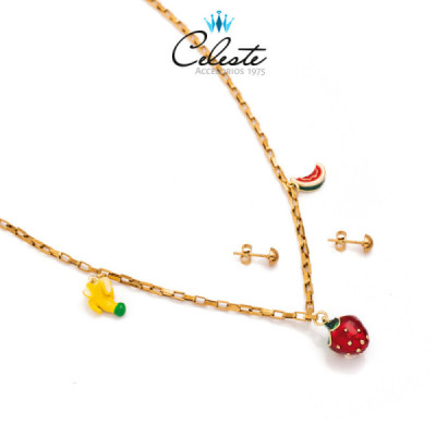 J1567 -  JUEGO ACERO FRUTAS,