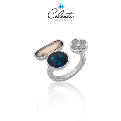 A719 - ANILLO ZIRCONES Y...
