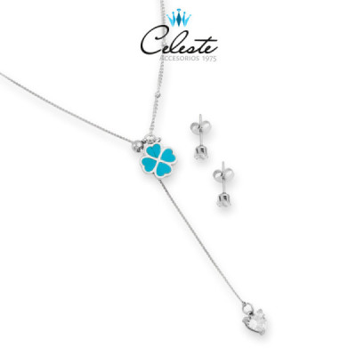 J1649 - JUEGO ACERO TREBOL...