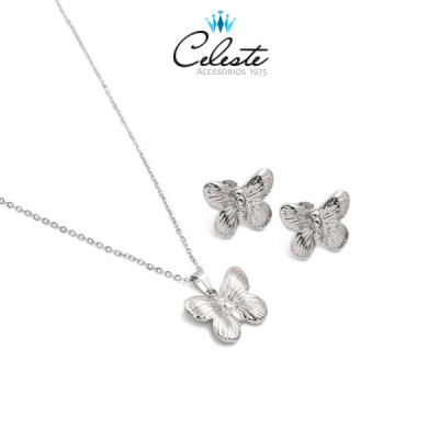 J1837 - JUEGO ACERO MARIPOSAS