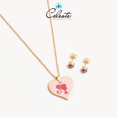 J937 - JUEGO ACERO BARBIE