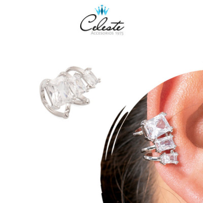 Z1820 - EARCUFF 3 ZIRCONES...